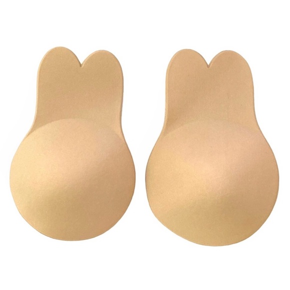 Nude Bra Cups Seamless Strapless Backlace Nude Reusable Self Adhesive Bra Cups - Picture 2 of 4